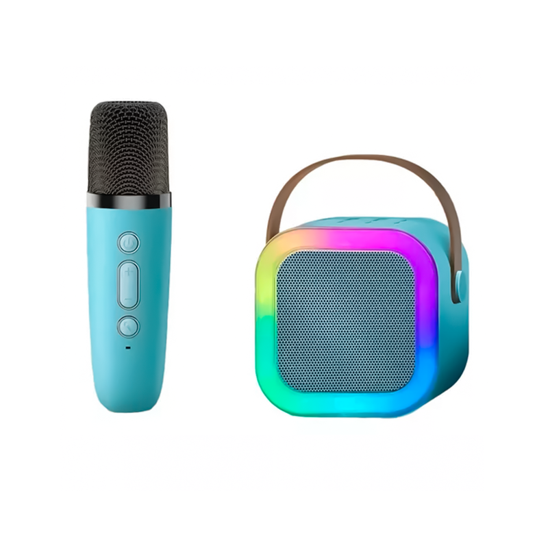 Parlante Bluetooth LED Con Microfono Inalambrico Para Karaoke K12