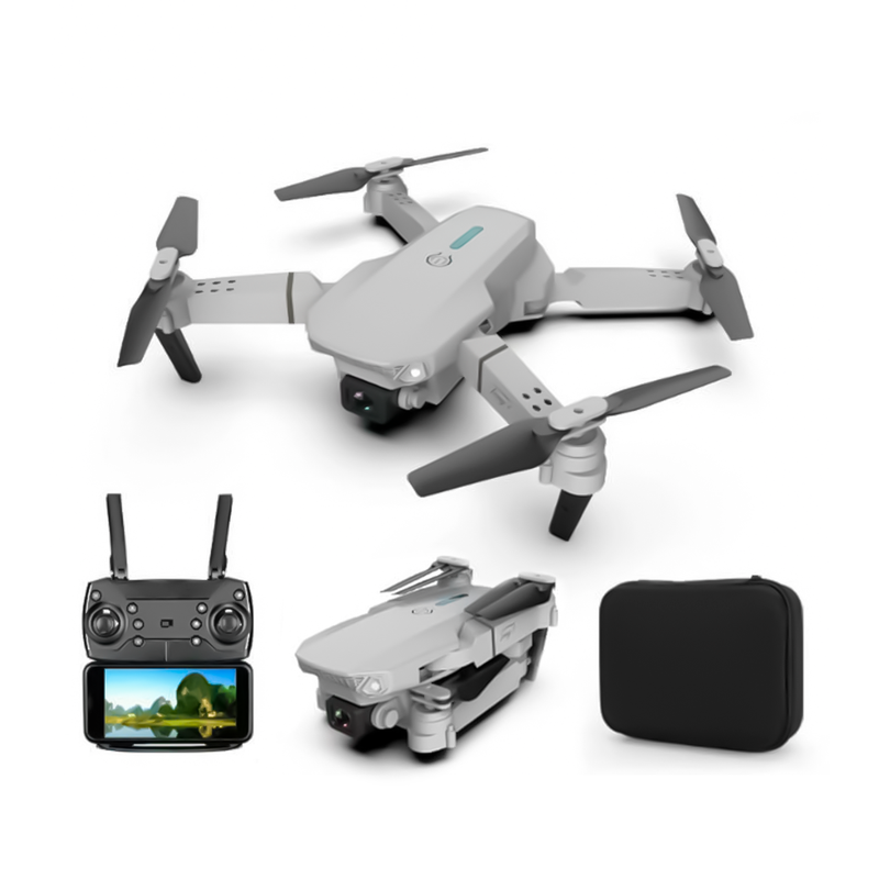 Drone E88 WiFi Doble Cámara 4K + Estuche y Accesorios